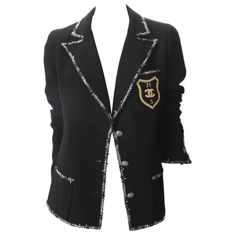 chanel 2005 cruise blazer|Chanel 2005 cruise emblem patch single.